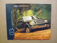 2003 Ford Expedition Xlt Eddie Bauer 38-page Sales Brochure 2003 Ford Expedition Xlt Eddie Bauer 38-page Sales Brochure
