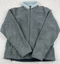 REI Co-op Women  s S Gray Full Zip Fleece Jacket Soft Warm Outdoor Hiking Layer