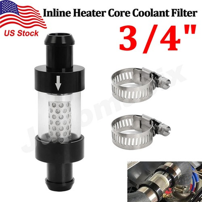 #ad #ad Inline Heater Core Coolant Filter amp; Inspection System 3 4quot; Vehicles Trucks Auto $19.95