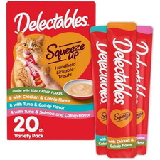 Delectables Squeeze Up Catnip 0.5 Ounce Pack of 20 , Variety with