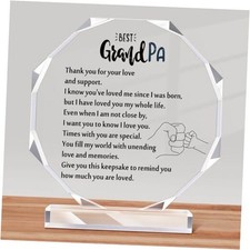 Christmas Grandpa Birthday Gifts from Grandchildren Acrylic Grandpa Octagon