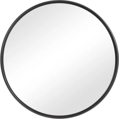 Uttermost 09692 Belham 34.88 X 34.88 inch Aged Black Wall Mirror - Picture 1 of 7