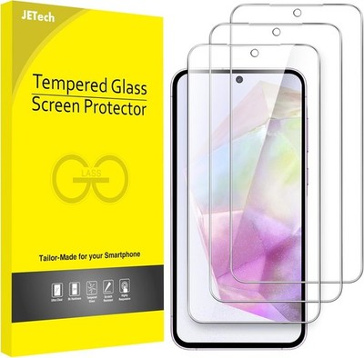 JETech Screen Protector for Samsung Galaxy A35 5G 6.6-Inch, 9H Tempered Glass Fi