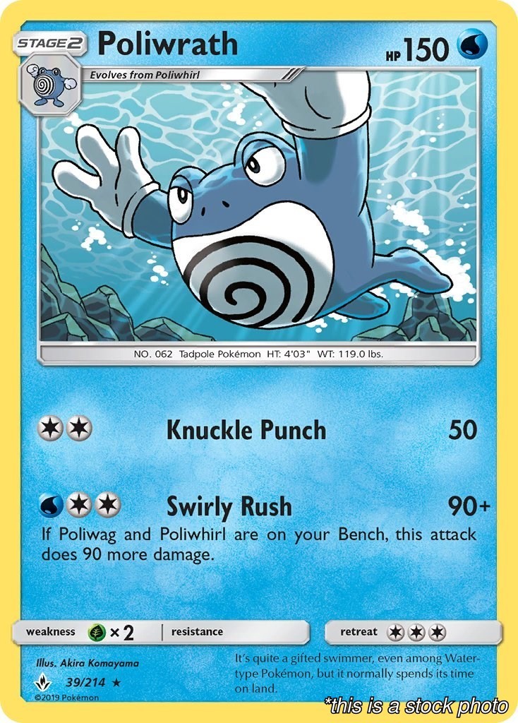 Poliwrath - 39/214 - SM - Unbroken Bonds - NM