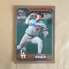 2024 Topps Update #US127 Landon Knack RC   Gold Border  #1899/2024 LA Dodgers