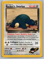 Rocket's Snorlax 33/132 Rare Gym Heroes Pokemon Unlimited Near Mint on eBay