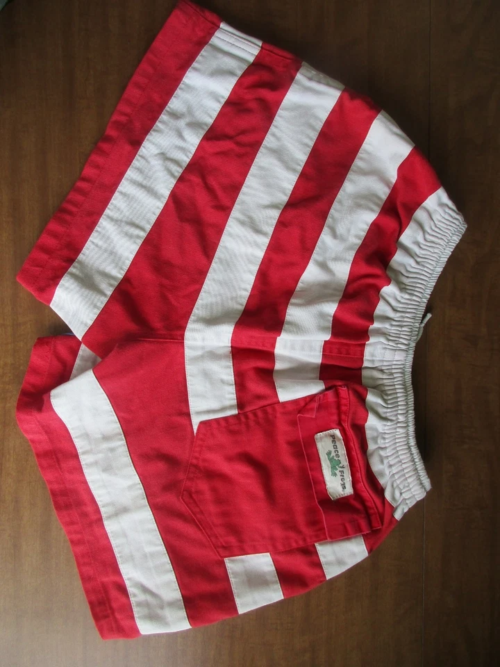 VINTAGE RARE 1980's American Flag USA Peace Frogs Men's Shorts OSFA Drawstring - Image 2 of 4