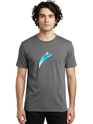 Blue-Feather Mens Graphic Tee, 100% Cotton, Casual Summer Wear