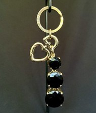 JUICY COUTURE Chunky Keychain 3 Big Round Bla...