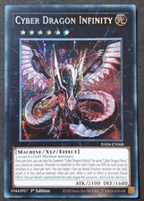 CYBER DRAGO INFINITO (Dragon Infinity) Rara Segreta Inglese RA04-EN068 YUGIOH