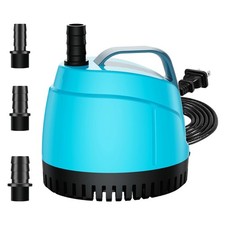 450GPH Submersible Water Pump Ultra Quiet 1700L/H, 25W ,Bottom Suction Pond Pum