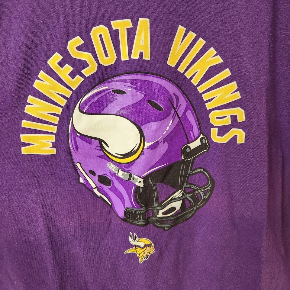 Minnesota Vikings Size Large Purple T-Shirt NFL *Read Description  - Image 4 of 4