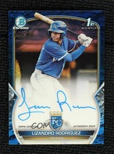 2023 Bowman Blue Lunar Crater Refractor /150 Lizandro Rodriguez Auto sc8