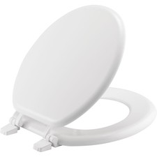 Bemis 400TTA White Round Molded Wood Toilet Seat