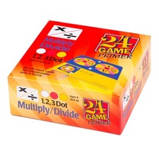 NEW 24 GAME PRIMER Multiply Divide Math Cards 96 Self Check Cards-192 Combos 8
