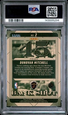 2024-25 Panini Mosaic - Bank Shot Donovan Mitchell #2 Blue Fast