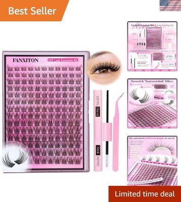 DIY Lash Extension Kit Natural Look Wispy Lash Clusters D 154 pcs Lashes Clus...