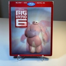 Big Hero 6 Blu Ray DVD Digital HD Movie Disney Animated Film Baymax
