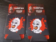 DAMIEN LEONE'S TERRIFIER SET OF 2 NEW DRINK CLOWN COVERS BY AMSCAN. INC 2023