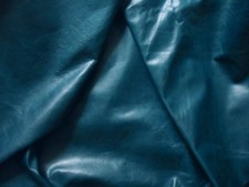 Fabulous glossy waxy cowhide MIDNIGHT BLUE 0.7/0.8mm  BARKERS HIDE & LEATHER 232