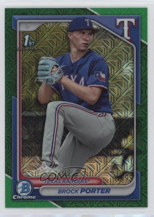 2024 Bowman Mega Box Green Mojo Refractor 10/99 Brock Porter #BCP-36 s5j
