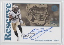 2018 Panini Encased Reserve Signatures Sapphire 25/25 Marshon Lattimore Auto 5w7