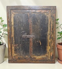 Antik Holz Wand Dekor Fenster Paneele Mit Rahmen Original Alt Rustikal Bemalt