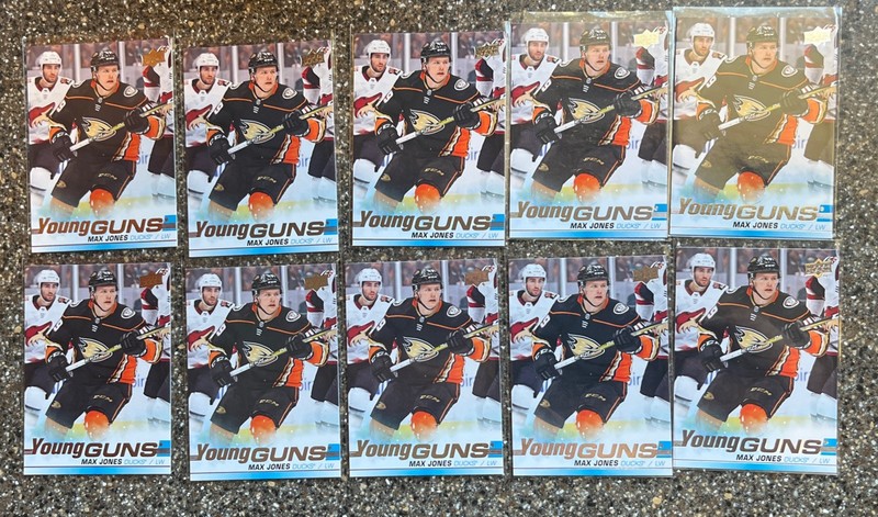 (10) Lot 2019-20 Upper Deck Series 1 Max Jones Young Guns Rookie RC #242 B222