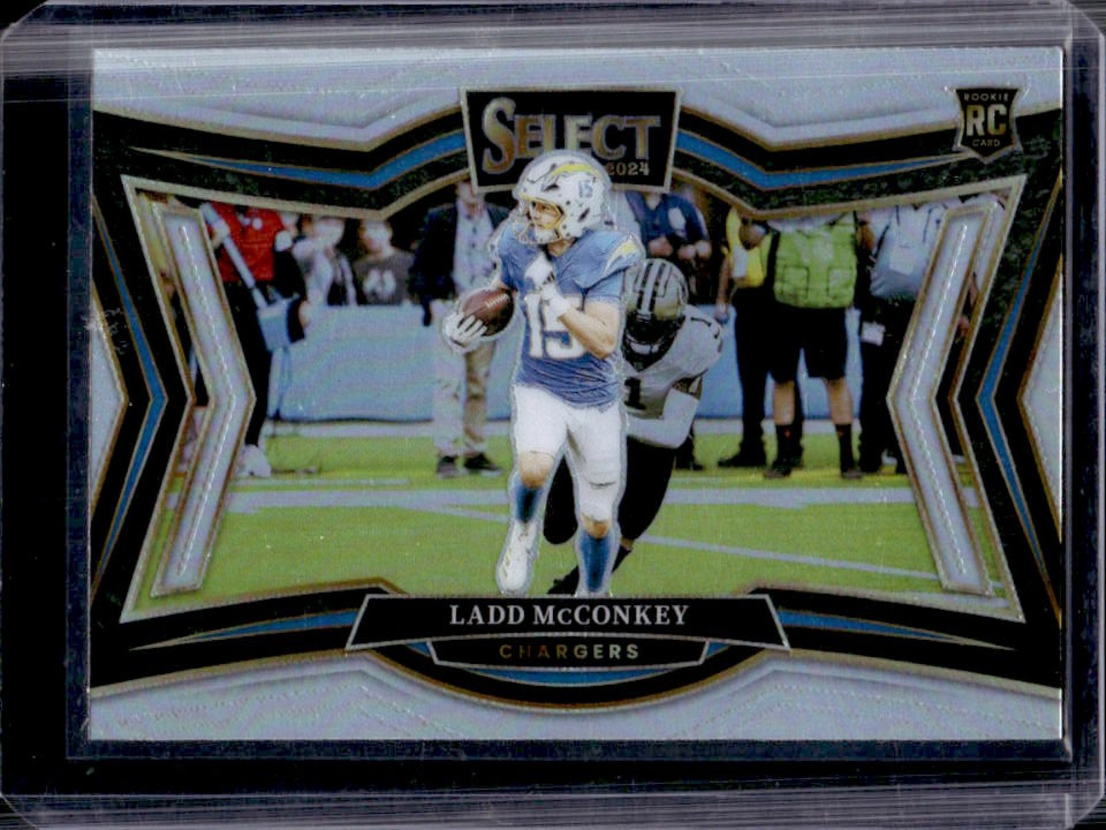 2024 Panini Select Ladd McConkey Field RC Silver Prizm Rookie #478 Chargers