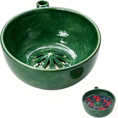 Berry Swirl Bowl, Berry Rinse and Drain Bowls with Vortex Washing Design