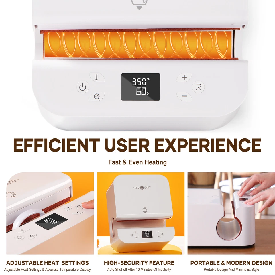 HTVRONT Auto Mug Press 10-30oz Tumbler Heat Press Sublimation Printing Machine - image 3 of 4