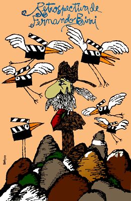 9256Retrospectiva de ferando bibi.homeless man.POSTER.decor Home Office art