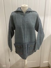 Vintage Welsh Curlew Weavers Wool Jacket Size M Fits 10-12 Uk Woman’s 1970s Blue