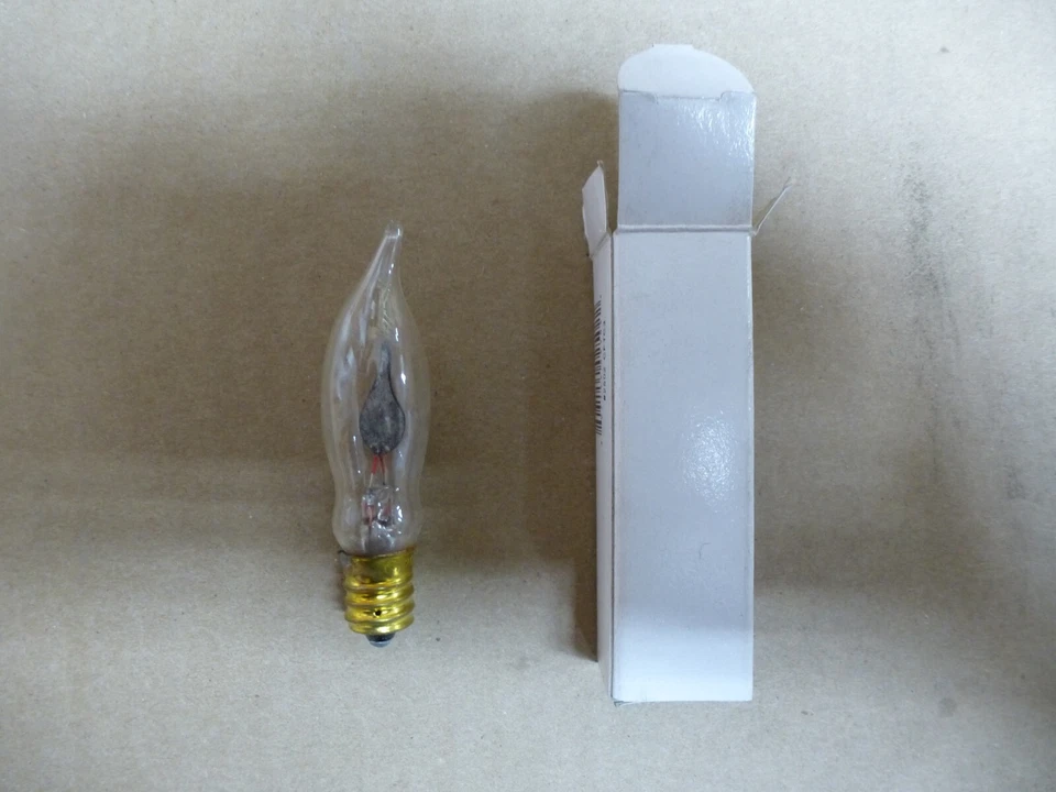 6 Pack Of 3 Watt CA5 Flicker Flame Candelabra Base Decorative Light Bulbs Candle - Image 2 of 3