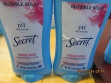 2-Secret Invisible Solid Antiperspirant/ Deodorant Women, Powder Fresh 2026