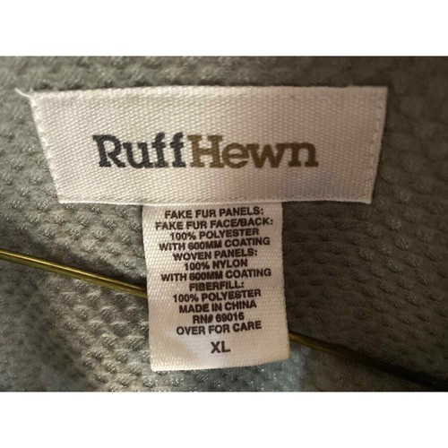 Ruff Hewn Taupe Berber Fleece Womens Extra Large Full Zip Jacket Boho Outdoor - Picture 2 of 8
