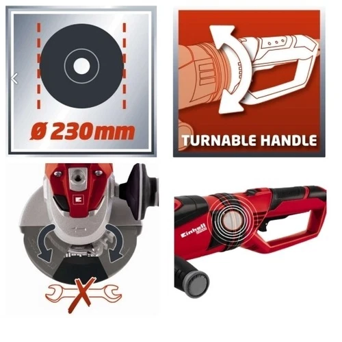 Smerigliatrice angolare/Flex 230mm 2350W Einhell - TE-AG 230 - Foto 2 di 2