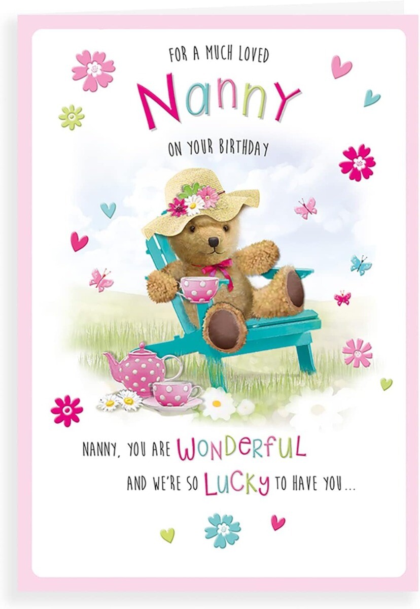 For A Much Loved Nanny On Your Birthday Card