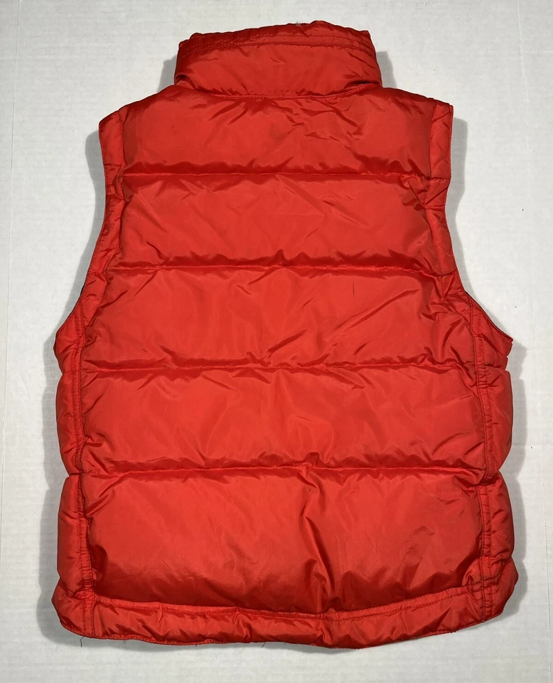 Chaleco acolchado Y2K de colección pesado al aire libre senderismo plumón mezcla naranja niños talla PEQUEÑO (6) Foto 2 de 4