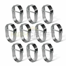 Highcraft 1/2"-2"in Clevis Pipe Hanger Light Duty Electro Galvanized Steel 10Pcs