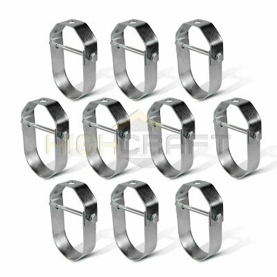 Highcraft 1/2''-2''in Clevis Pipe Hanger Light Duty Electro Galvanized Steel 10Pcs