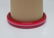 Fashion Lucite Plastic Bangle Bracelet Red Pink Watermelon Stripe Design