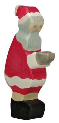 Holztiger 80318 Weihnachtsmann Holzfigur bemalt
