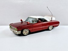 Ichiko Japan Tin Friction Ford Highway Patrol Police Car Tinplate Repaint READ