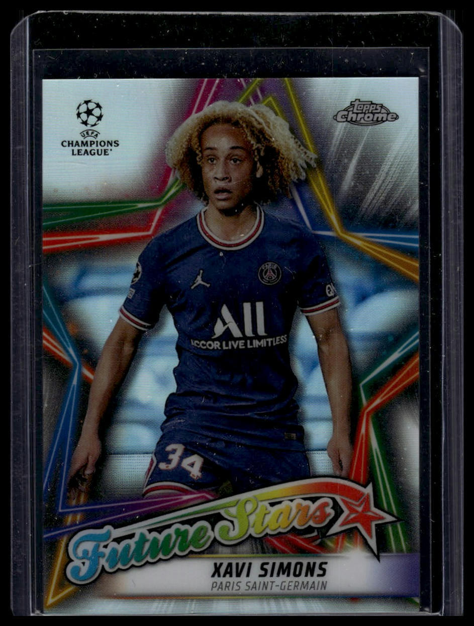 2021-22 Topps Chrome UEFA Champions League #FS-7 Xavi Simons Future Stars