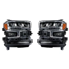 LABLT Headlamps Headlights LED For 2019-2020 Silverado 1500 Left&Right Side