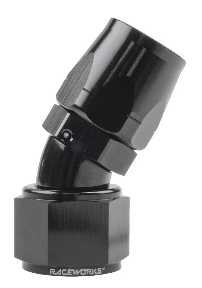 Raceworks Cutter Hose Fitting AN-16 30 Deg RWF-107-16BK