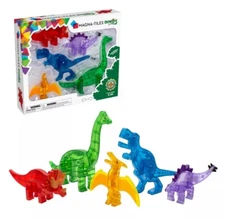 MAGNA-TILES Dinos 5-Piece Magnetic Construction Set 22805 Dinosaurs