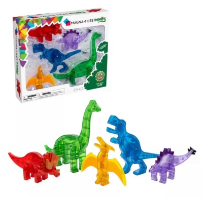 MAGNA-TILES Dinos 5-Piece Magnetic Construction Set 22805