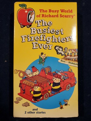 Polygram music video vhs the busy world of Richard scarry the busiest firefighters ever (780063626934)